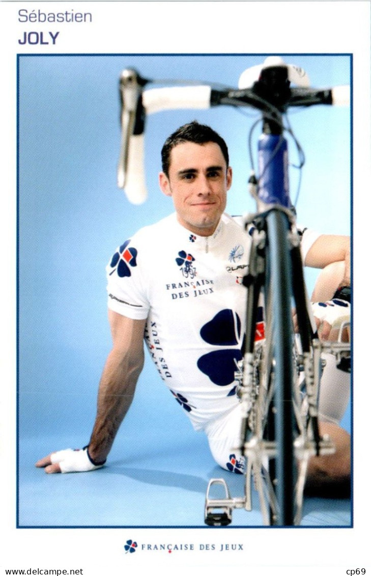 Carte Cyclisme Cycling サイクリング Format Cpm Equipe Cyclisme Pro Française Des Jeux 2007 Sébastien Joly France Superbe.Etat - Wielrennen