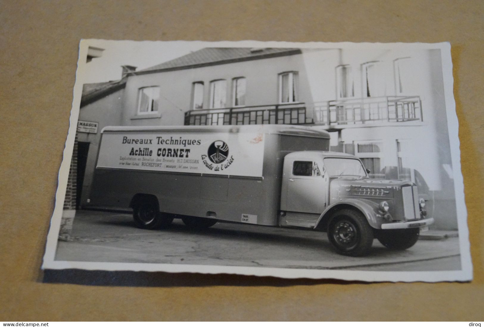 Rochefort , Achille Cornet,RARE,ancienne Carte Postale Photo,camion,13,5 Cm./9 Cm. - Rochefort