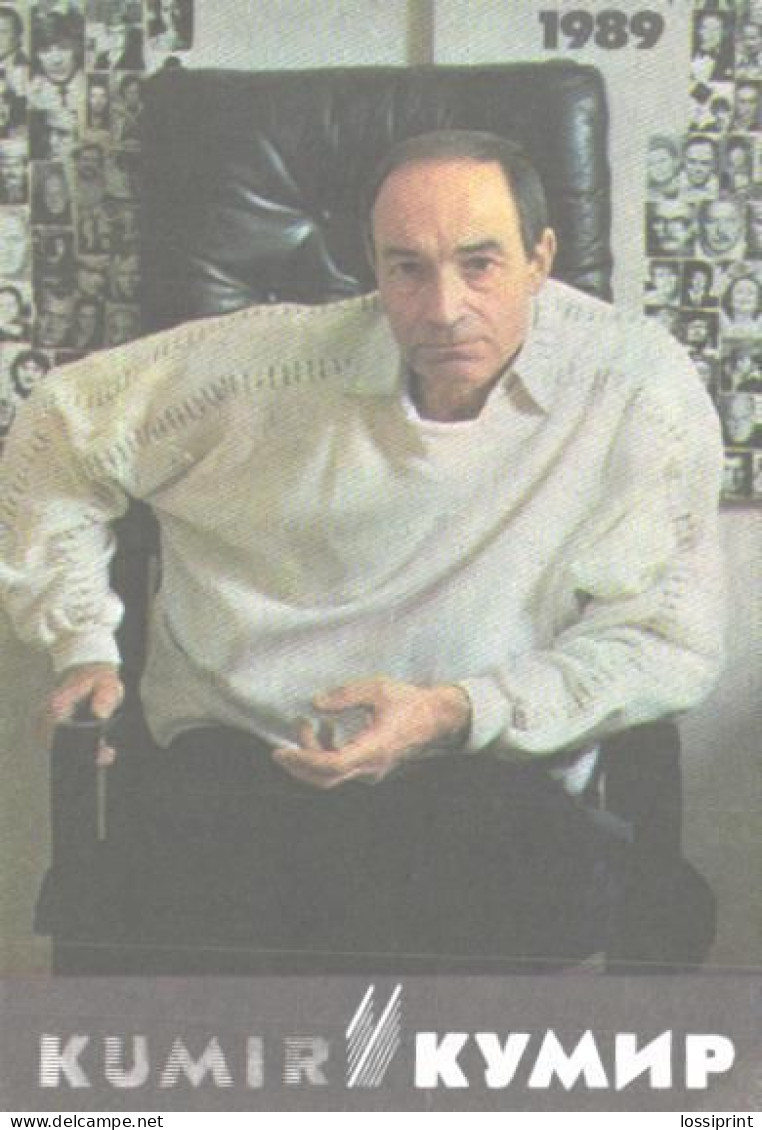 Pocket Calendar, Kumir Advertising, Man Wearing Fashion Clothes, 1989 - Small : 1981-90