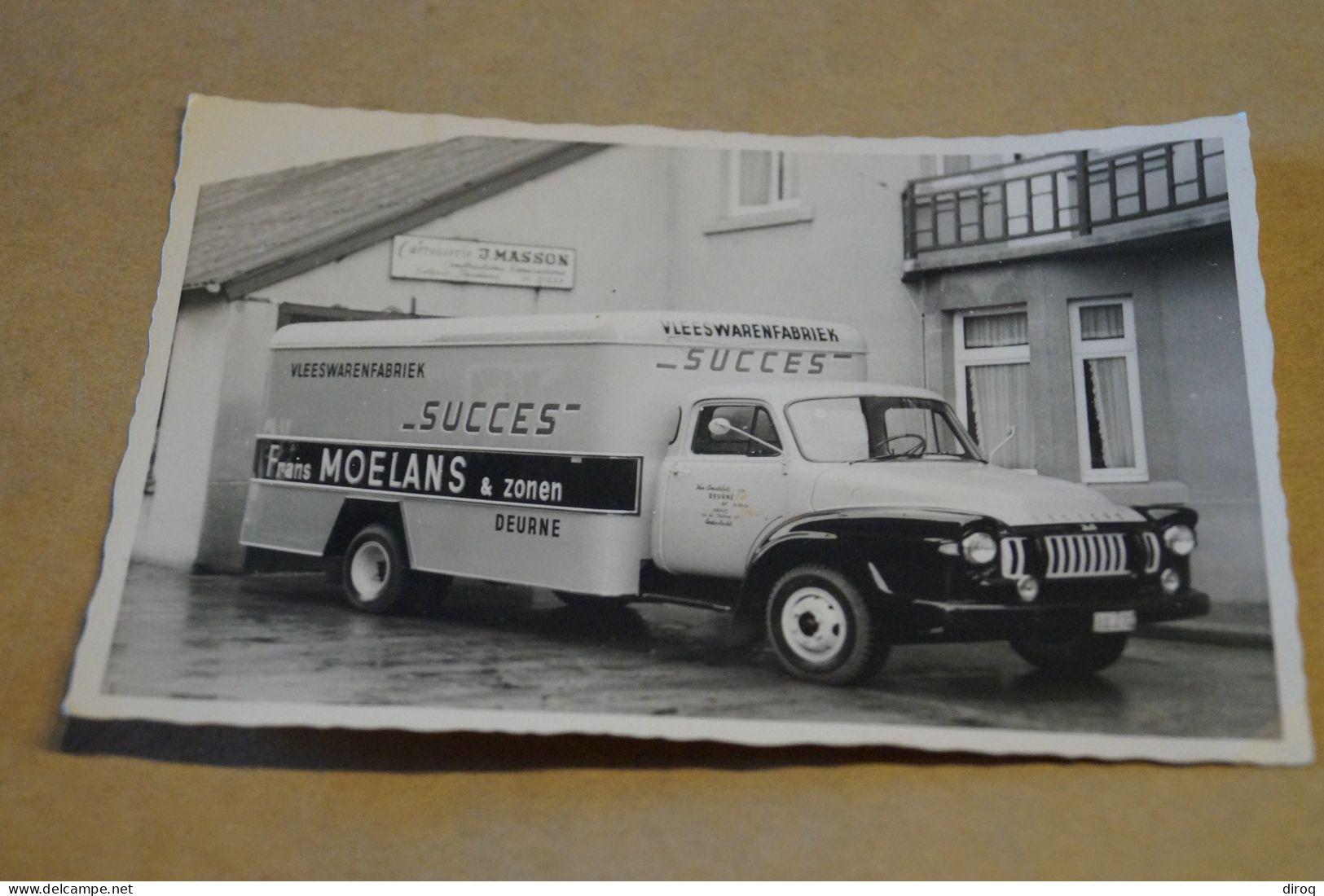 Deurne,Franz Moelans,SUCCES,RARE,ancienne Carte Postale Photo,camion,13,5 Cm./9 Cm. - Other & Unclassified