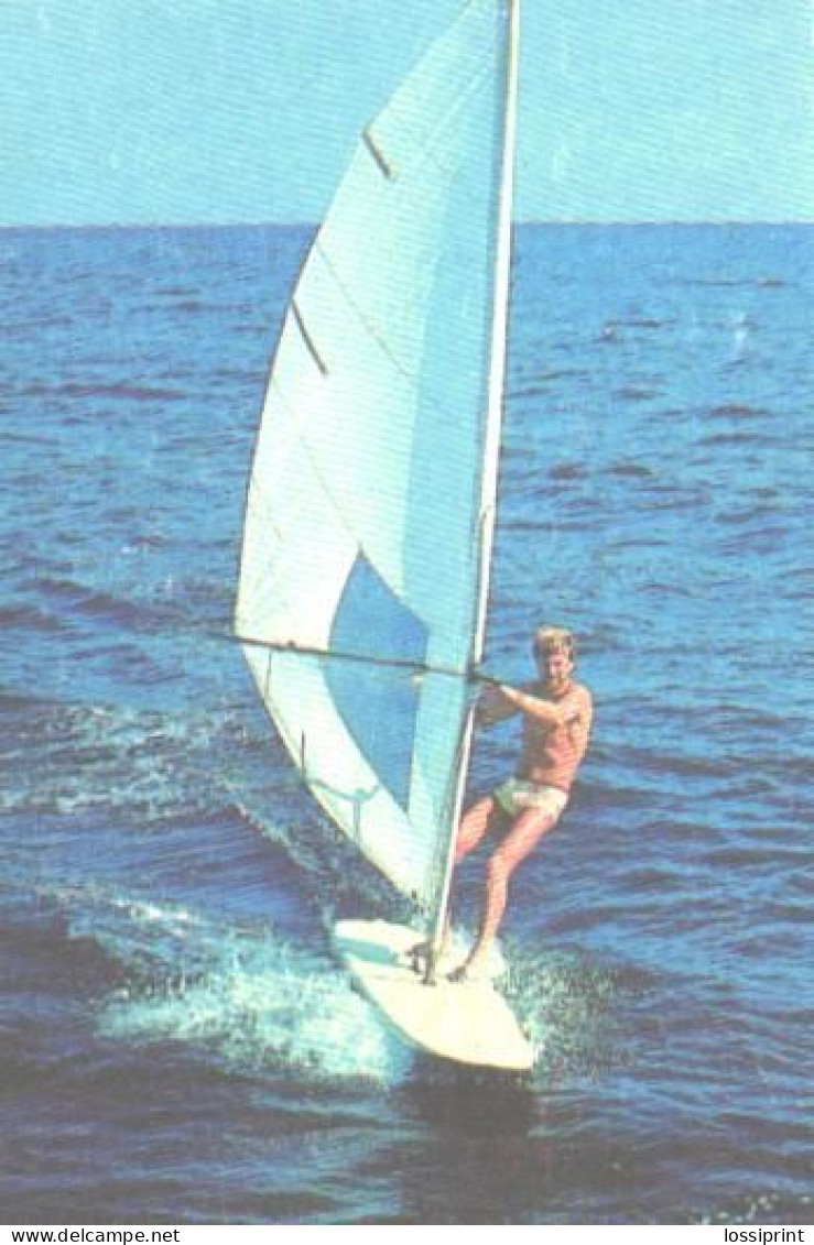 Pocket Calendar, Ukraine, Wind Surfer, 1989 - Small : 1981-90