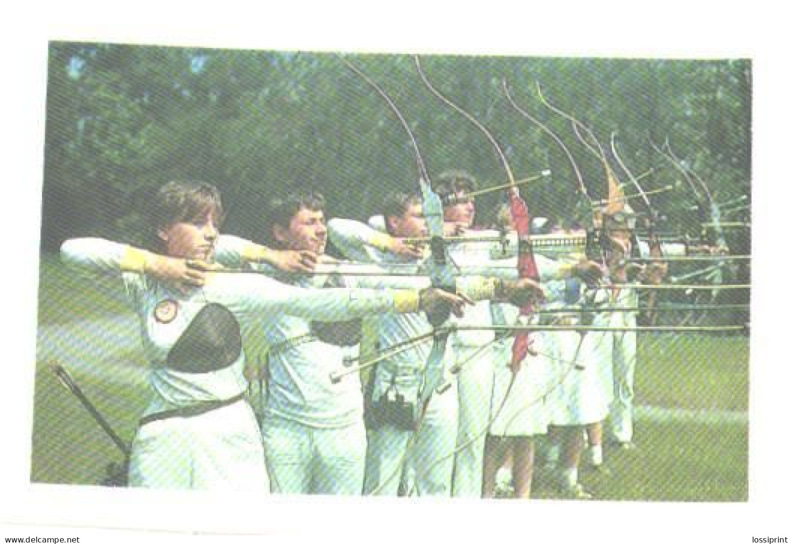 Pocket Calendar, Ukraine, Sport Calendar, Archery, 1989 - Small : 1981-90