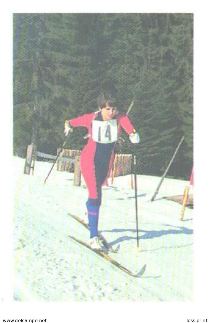 Pocket Calendar, Ukraine, Sport Calendar, Skiing, 1989 - Small : 1981-90