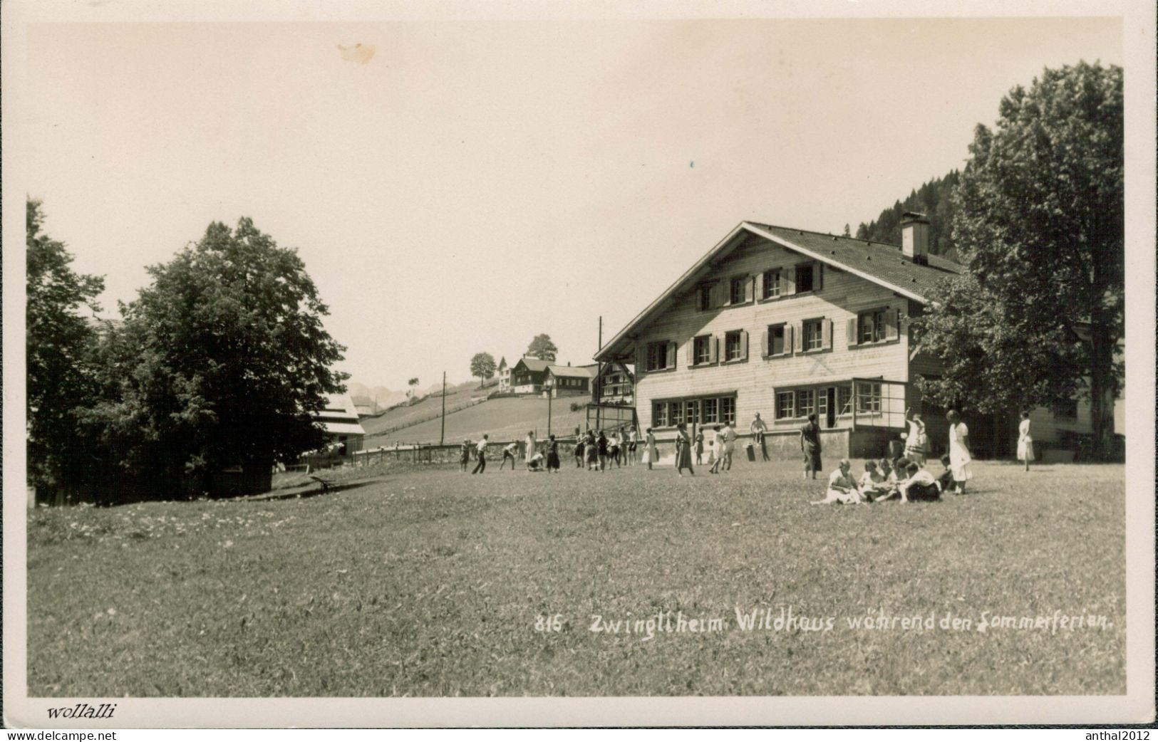 Rar Spielende Kinder In Den Sommerferien Am Zwingliheim Wildhaus Buchs St. Gallen Um 1950 - Buchs