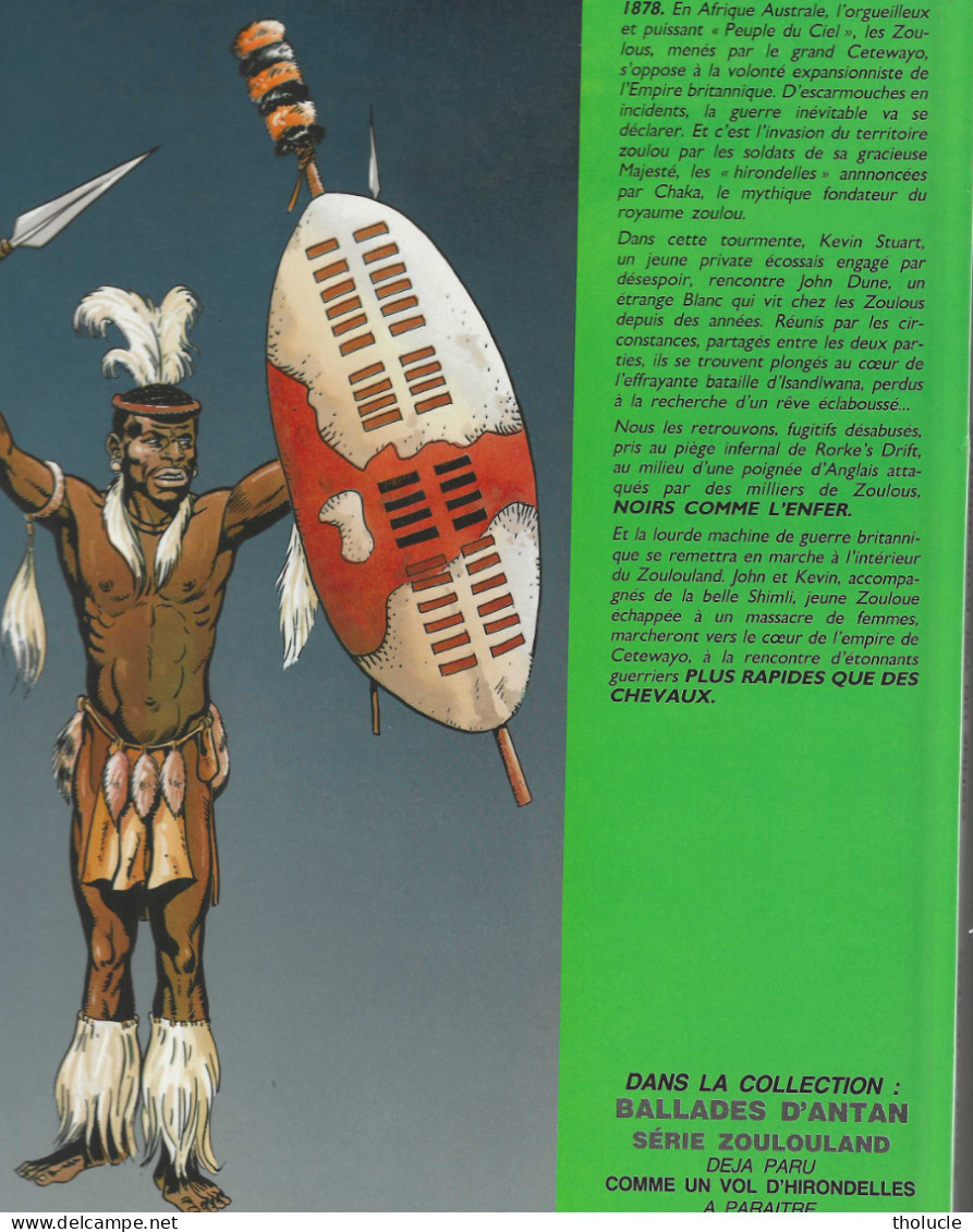 BD-Zoulouland-Comme Un Vol D'Hirondelles-Guerre Des Zoulous C/Empire Britannique En 1879-R. Durand-G.Ramaïoli-1987-48p - Zoulouland