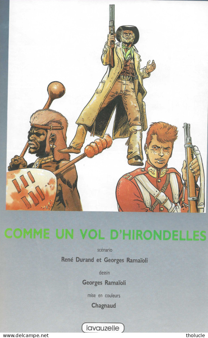 BD-Zoulouland-Comme Un Vol D'Hirondelles-Guerre Des Zoulous C/Empire Britannique En 1879-R. Durand-G.Ramaïoli-1987-48p - Zoulouland