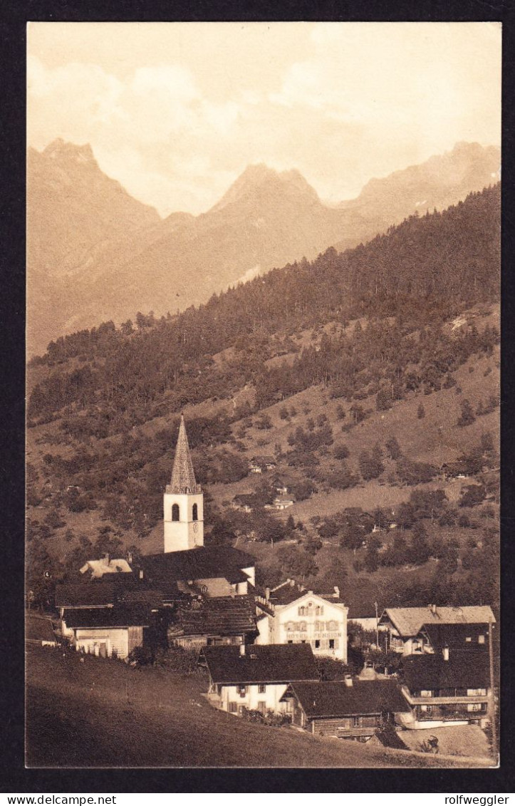 1926 Gelaufene AK Aus Troistorrents. Sauber Gestempelt. Mit Hotel - Troistorrents