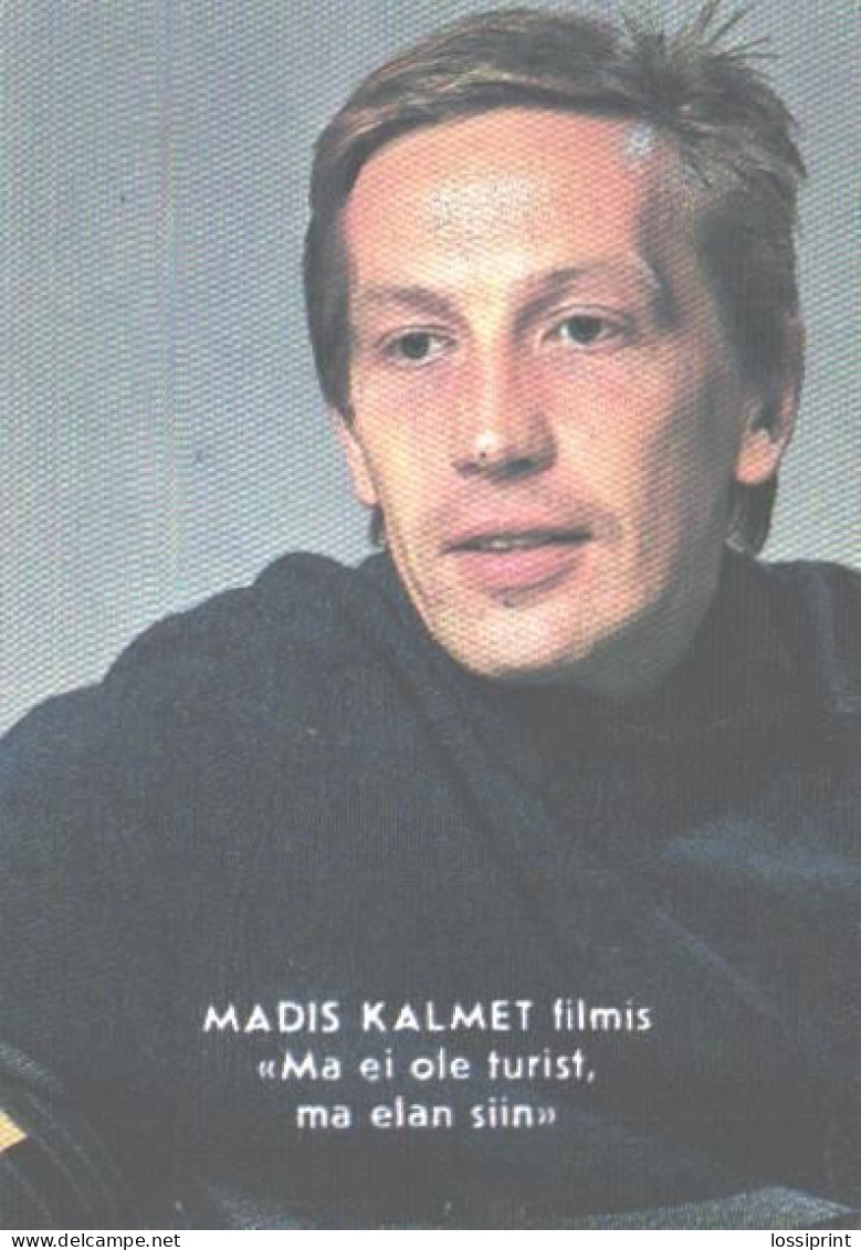 Pocket Calendar, Estonian Actor Madis Kalmet, 1989 - Small : 1981-90