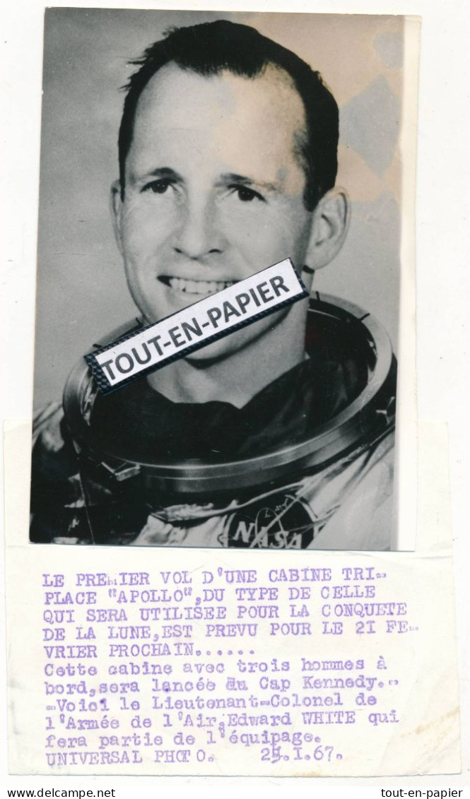 Photographie De Presse  1967  -astronaute Cosmonaute Espace - Edward White - Asie