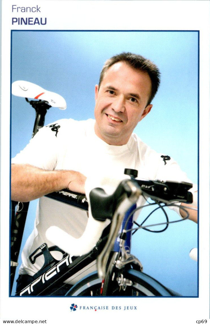 Carte Cyclisme Cycling サイクリング Format Cpm Equipe Cyclisme Pro Française Des Jeux 2007 Franck Pineau Directeur Sportif - Ciclismo