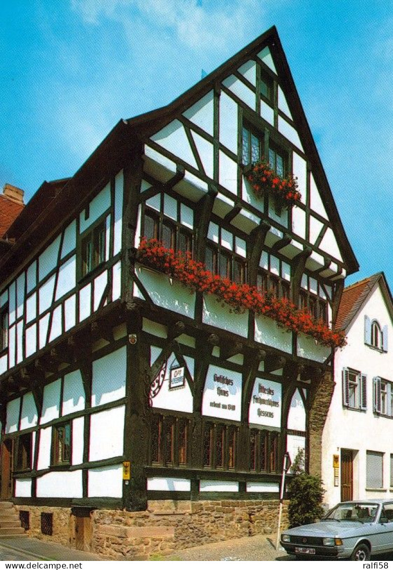 1 AK Germany / Hessen * Gelnhausen - Gottisches Haus - Erbaut Um 1356 - Eines Der ältesten Fachwerkhäuser Hessens * - Gelnhausen
