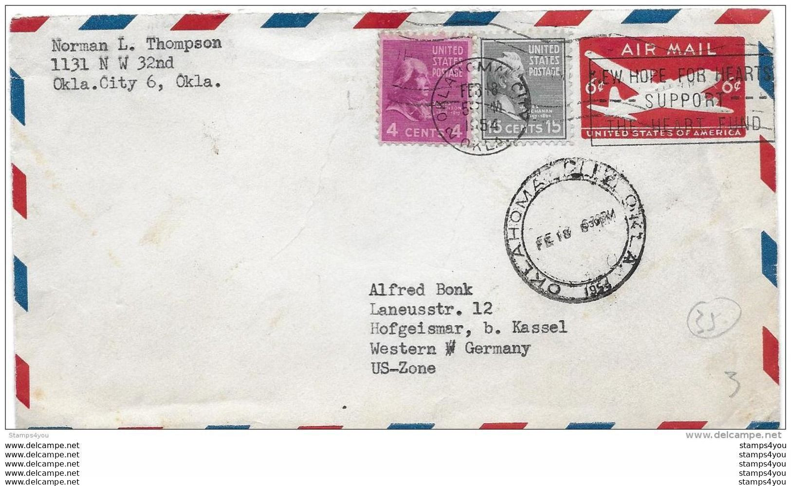 73 - 35 - Entier Postal Envoyé De Oka City En Allemagne 1954 - 1941-60