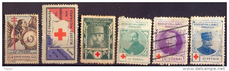 FRANCE -  LOT  RED  CROSS - Rotes Kreuz