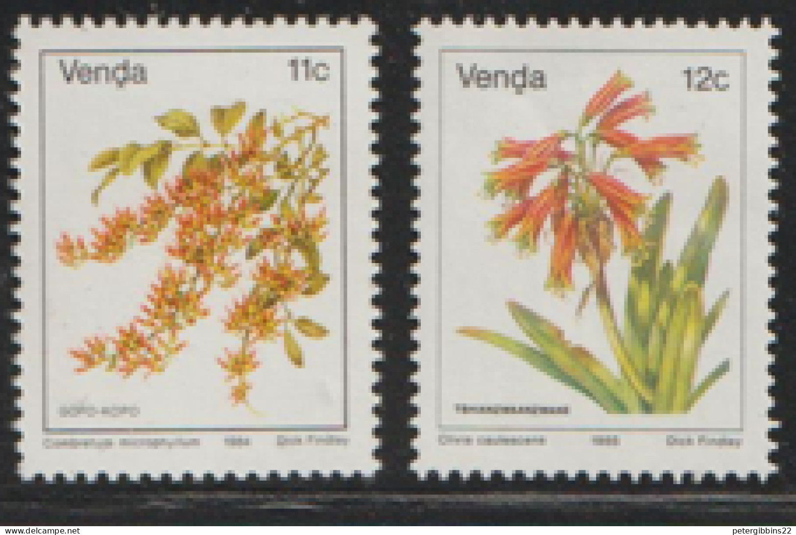 Venda  1979 SG  14b-14c  Flora Unmounted Mint - Venda