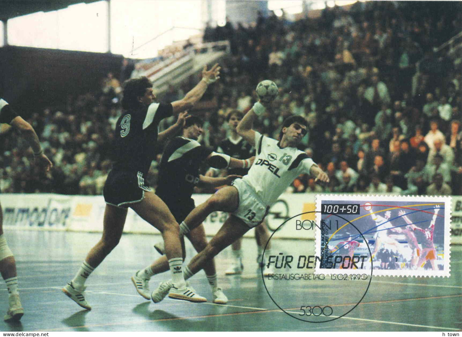 718  Handball: Carte Maximum 1er Jour D'Allemagne, 1990 -  Handball Maximum Card From Germany With FDCancel - Handbal