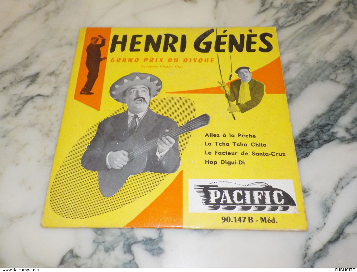 45 TOURS GRAND PRIX DU DISQUE HENRI GENES 1955 - Comiques, Cabaret