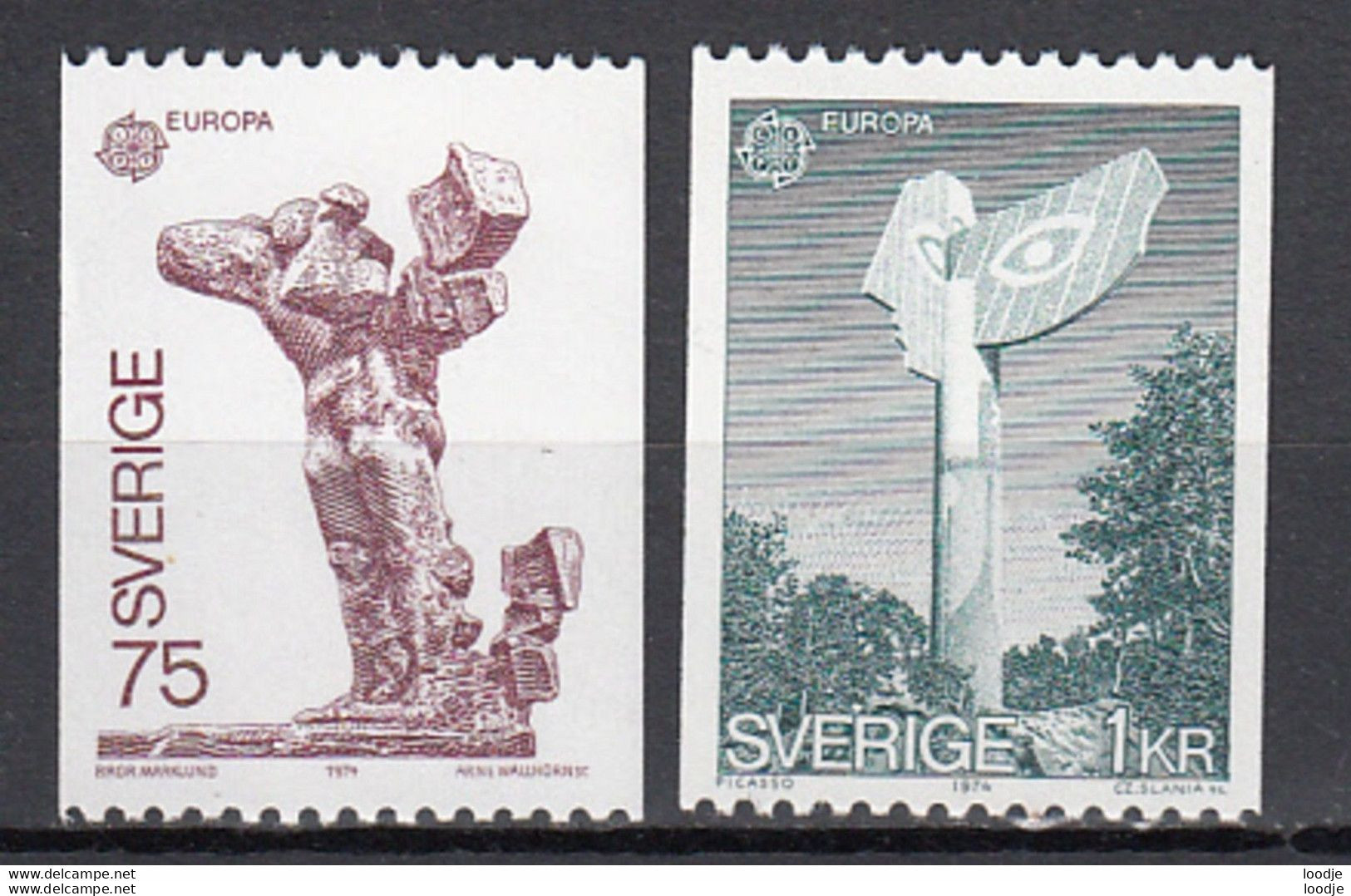 Zweden  Europa Cept 1974 Postfris - 1974