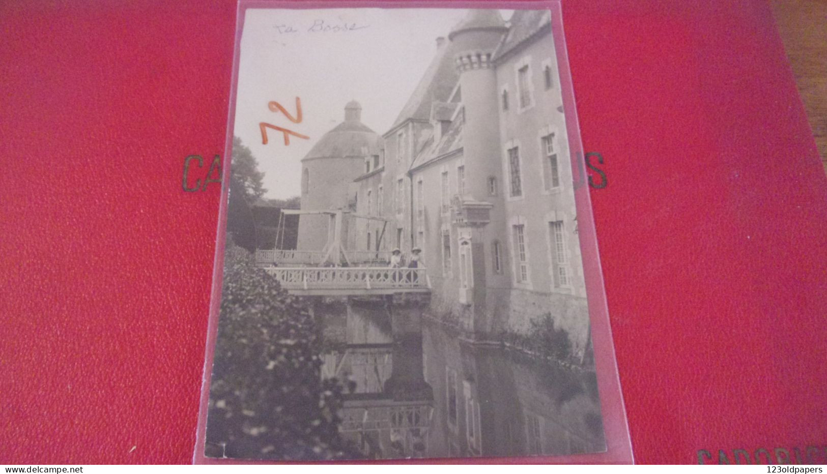 Photo Ancienne 1910 CHATEAU DE MONTDRAGON LA BOSSE 72 MME COMTESSE BLANDINE DE MAILLY TANTE DE MARQUISE MAILLY NESLE - Autres & Non Classés