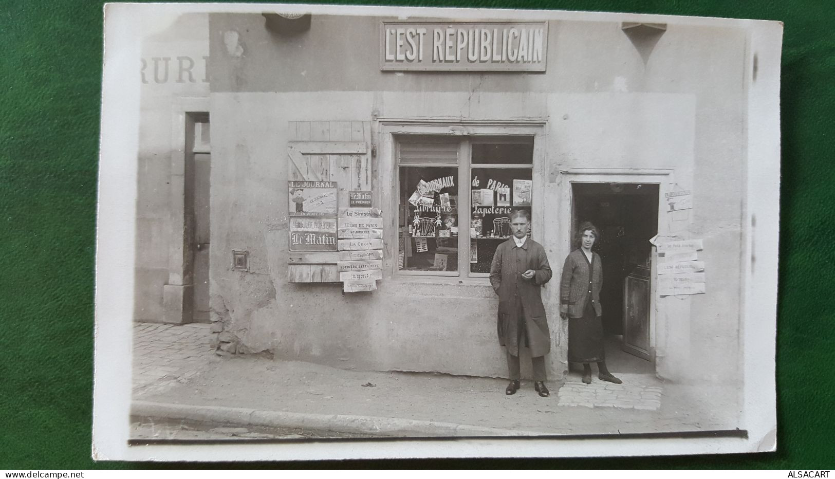 Carte  Photo Tabac Presse , Papeterie , , L'est Républicain - Magasins