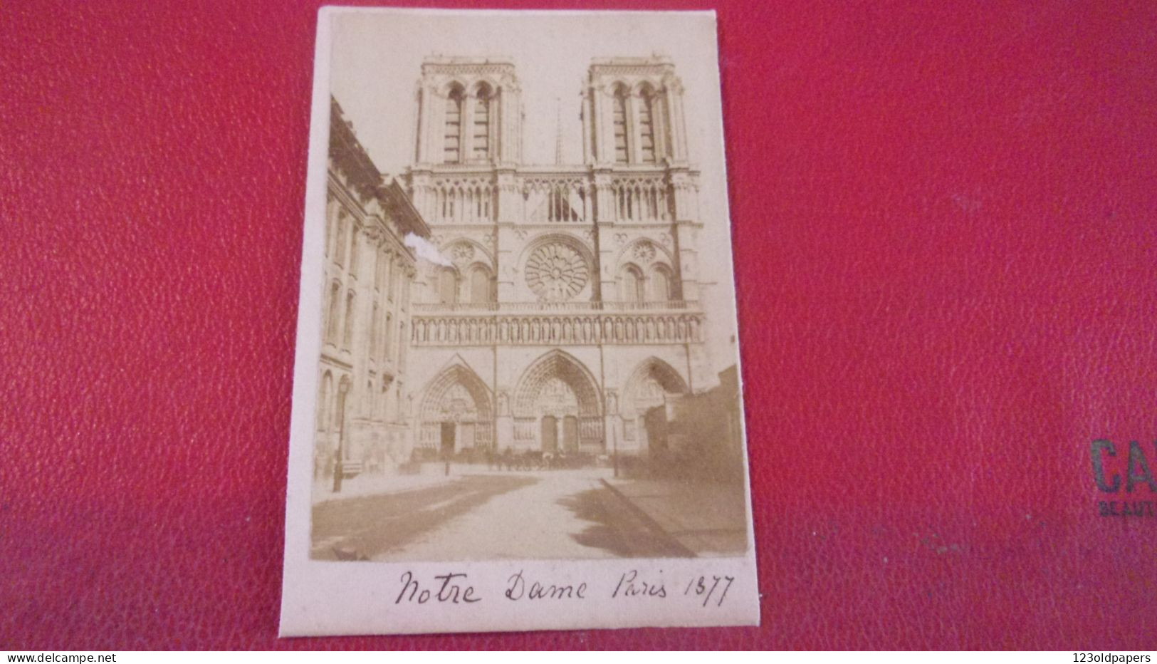 Photo  1877 PARIS FORMAT CDV NOTRE DAME PARIS - Anciennes (Av. 1900)