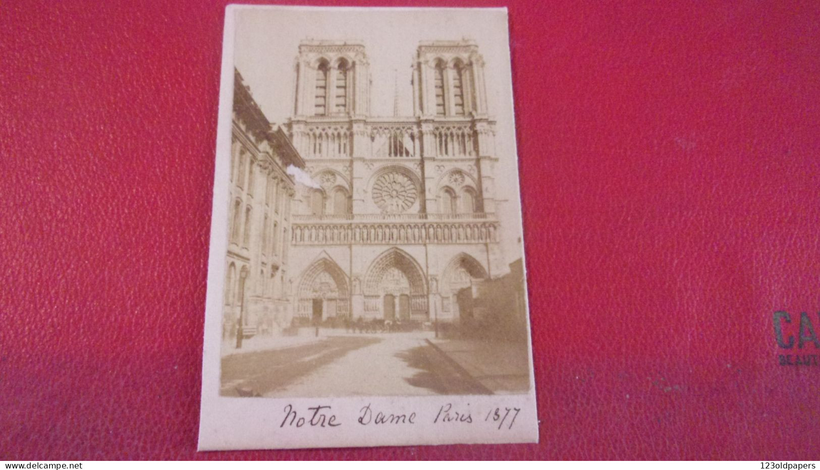 Photo  1877 PARIS FORMAT CDV NOTRE DAME PARIS - Ancianas (antes De 1900)