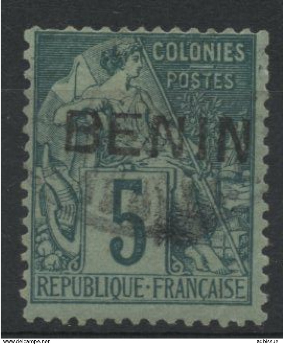 N° 4 Surcharge Au Type III COTE 40 €, 5ct Vert - Used Stamps