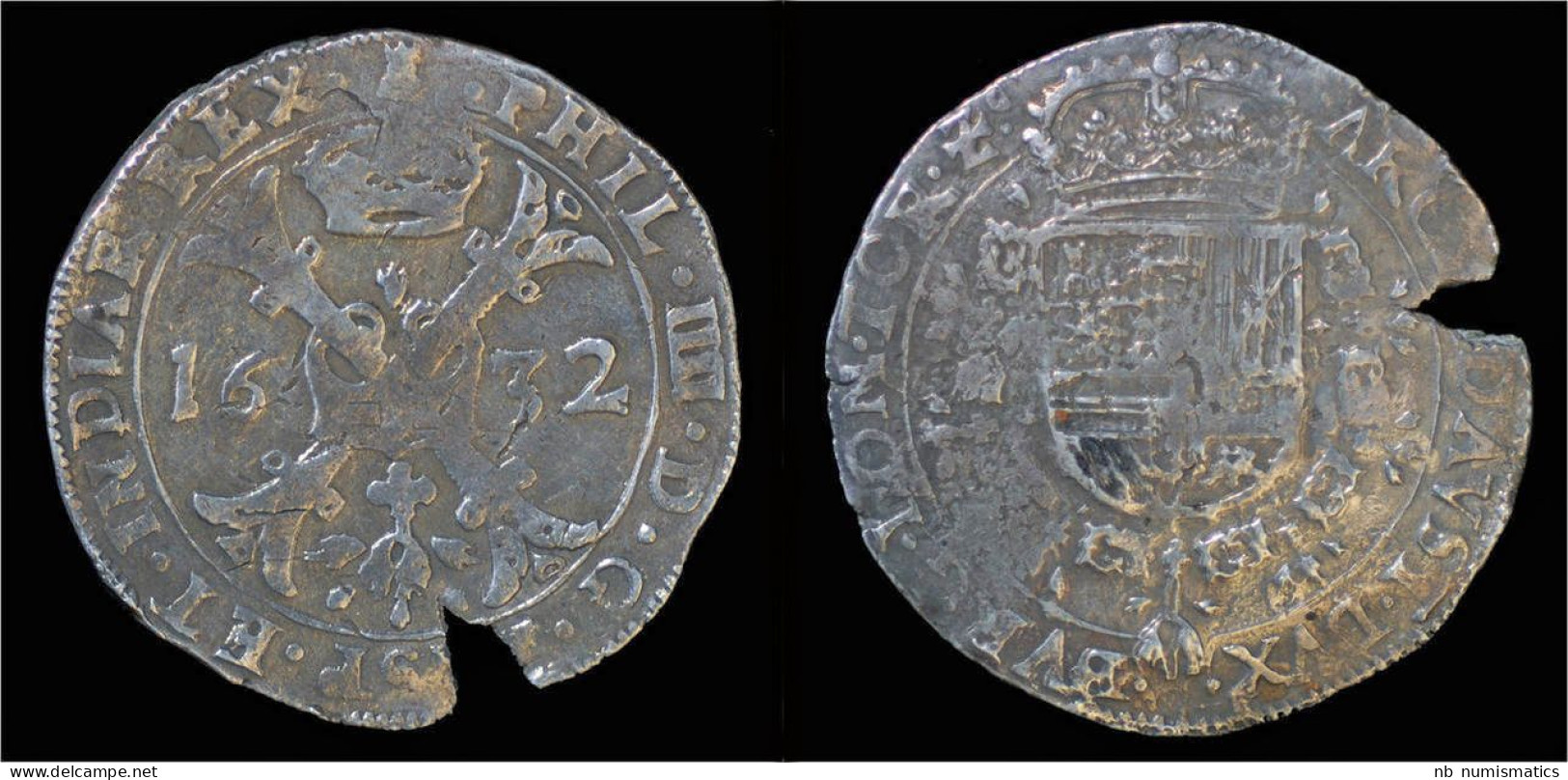 Southern Netherlands Tournai Filip IV Patagon 1632 - 1556-1713 Spanische Niederlande