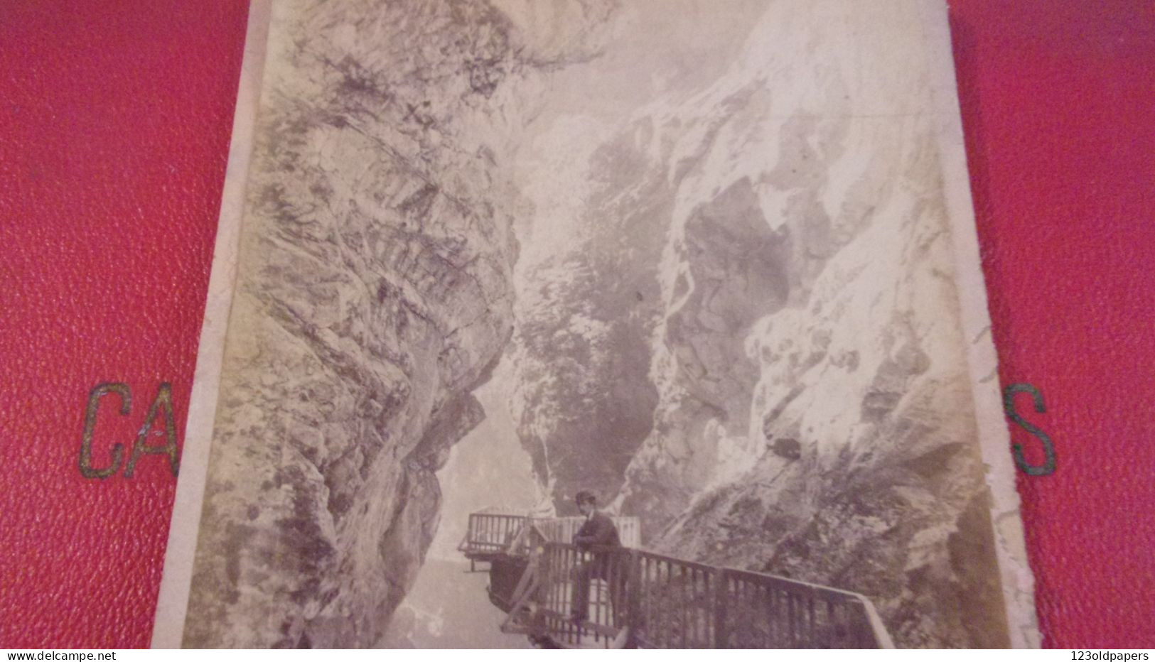 Photo  XIX EME SUISSE  SWITZERLAND AND SAVOY  GORGES TRIENT  A VERNAYAZ - Old (before 1900)