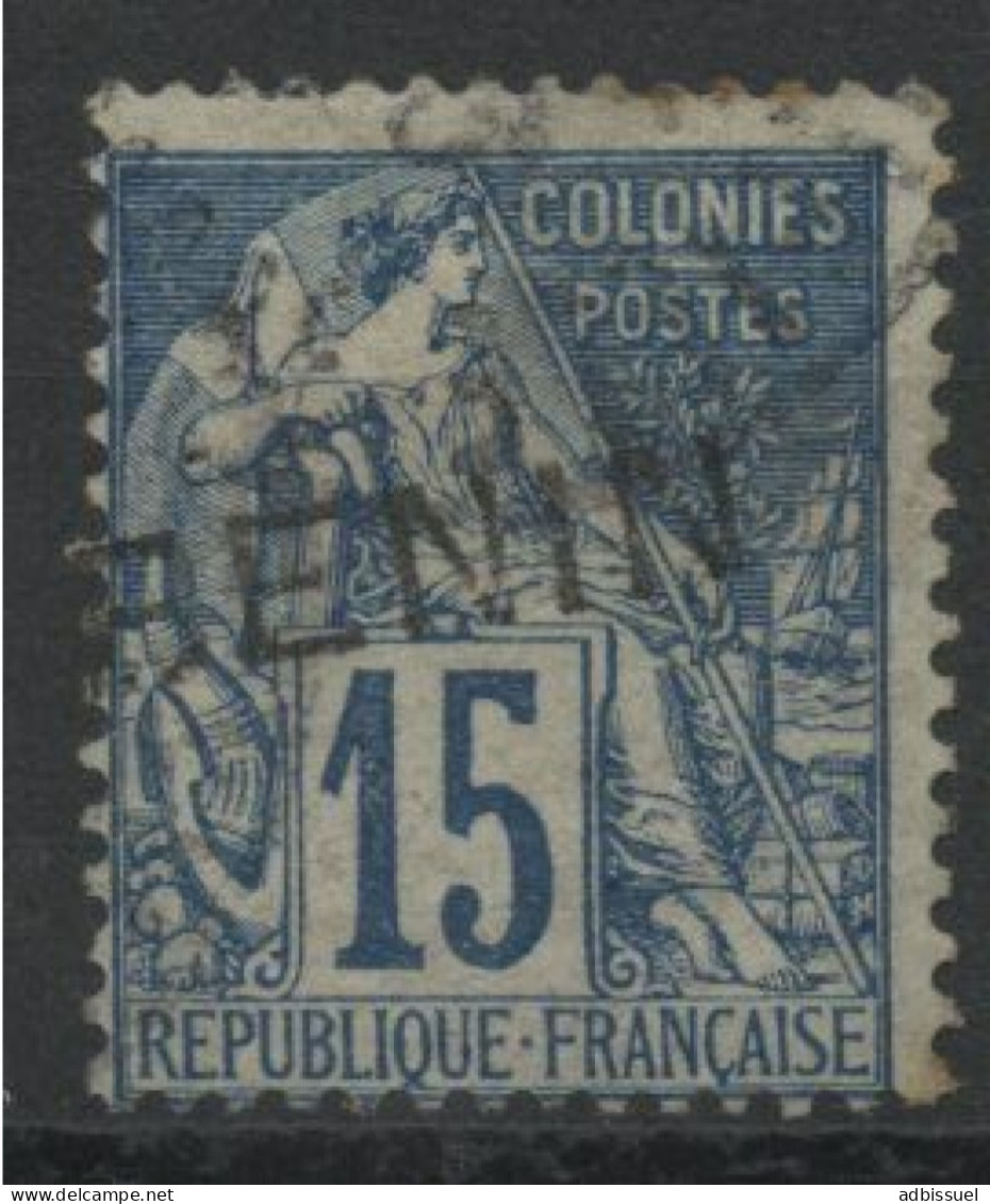 N° 6 Surcharge Au Type I COTE 40 €, 15ct Bleu - Used Stamps