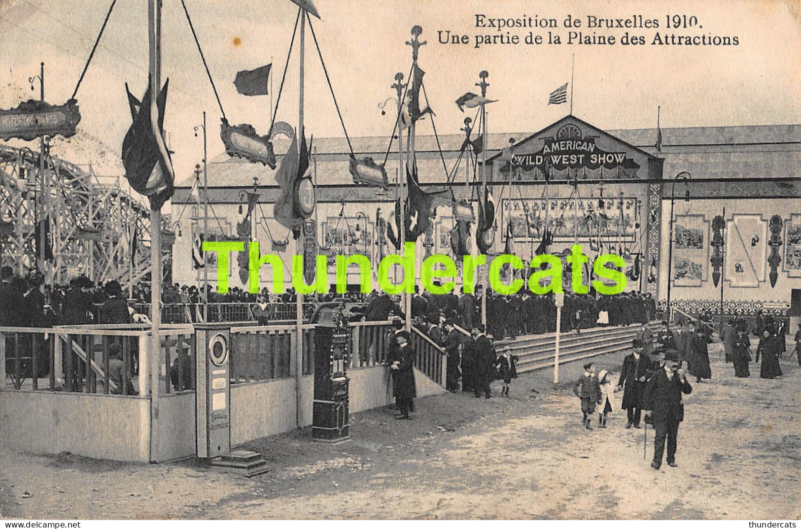 CPA EXPOSITION DE BRUXELLES 1910 UNE PARTIE DE LA PLAINE DES ATTRACTIONS - Expositions Universelles