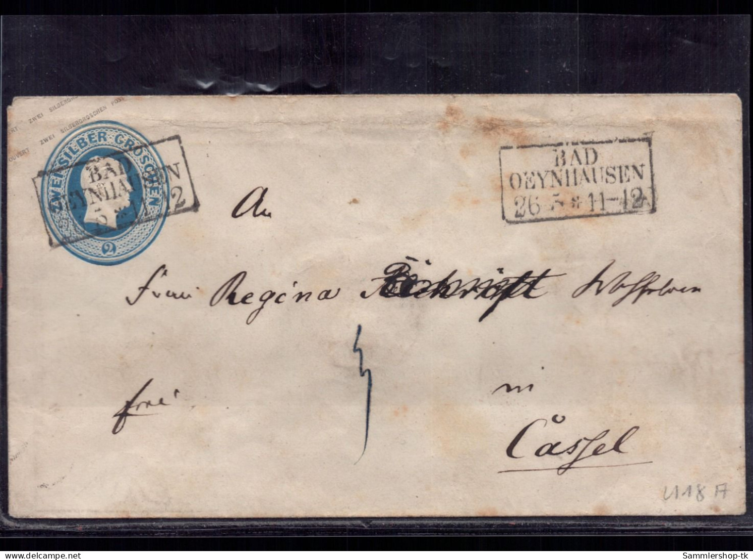 Preussen Ganzsache U18A - Bad Oeynhausen Nach Cassel / Kassel 1862 - Postal  Stationery