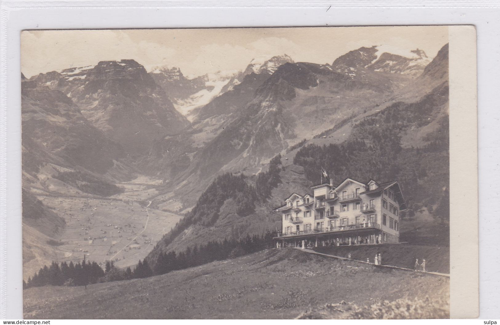 Braunwald. Grand Hotel. Fotokarte - Braunwald