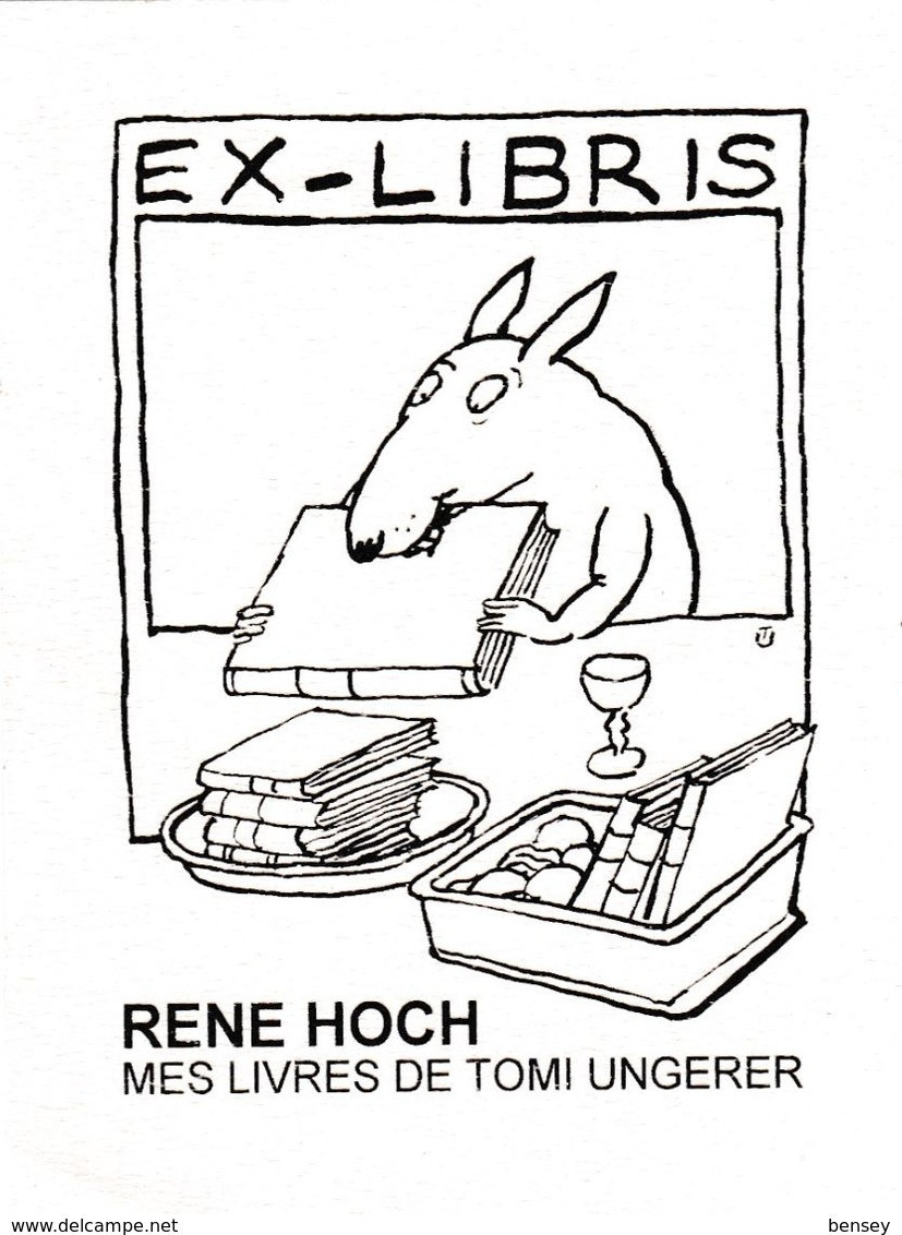 Tomi Ungerer , Ex-libris René Hoch - Ungerer