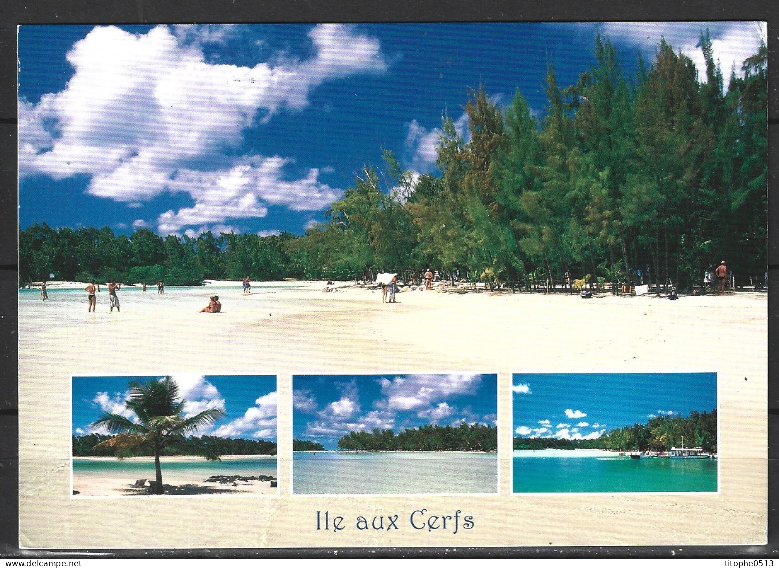 ILE MAURICE. Carte Postale écrite. Ile Aux Cerfs. - Maurice