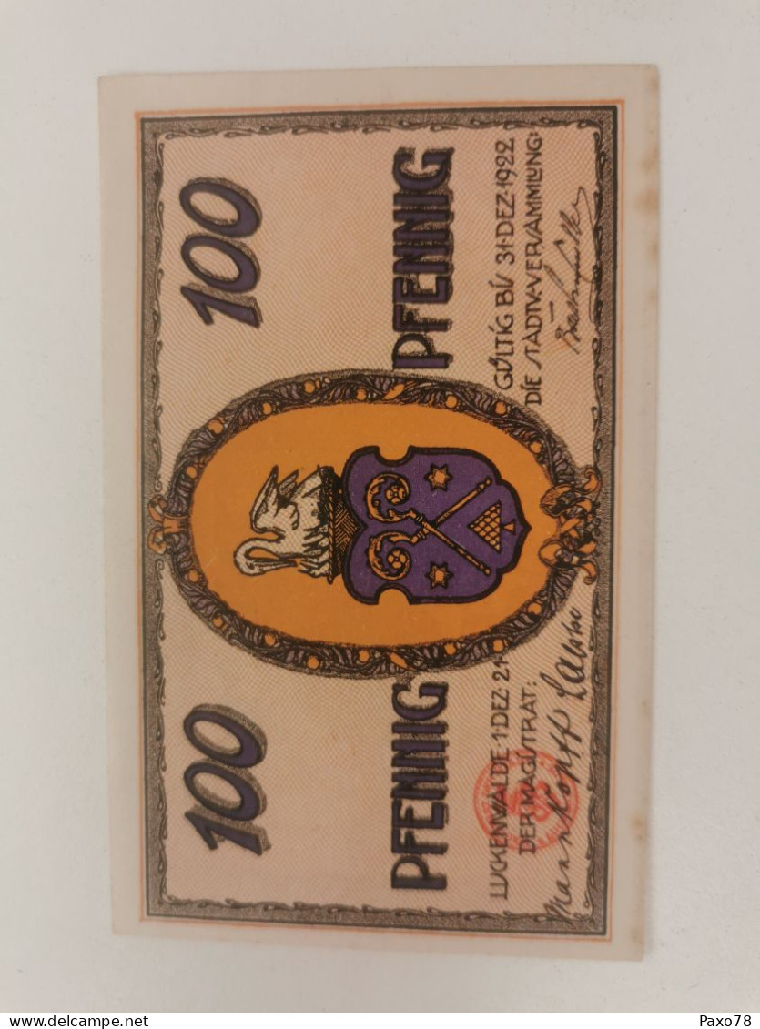 Notgeld, 1 Mark Stadt Luckenwalde 1921 - Non Classés