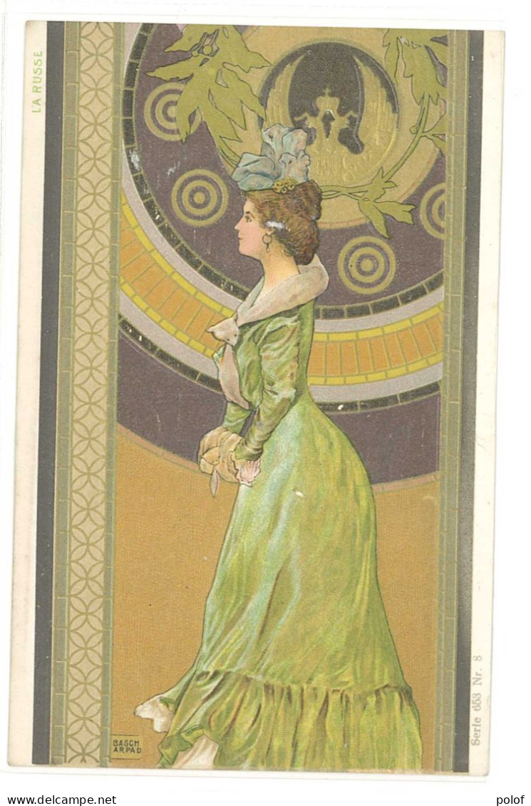 BASCH Arpad - La Russe - Art Nouveau - Gaufrée (4) - Chagny