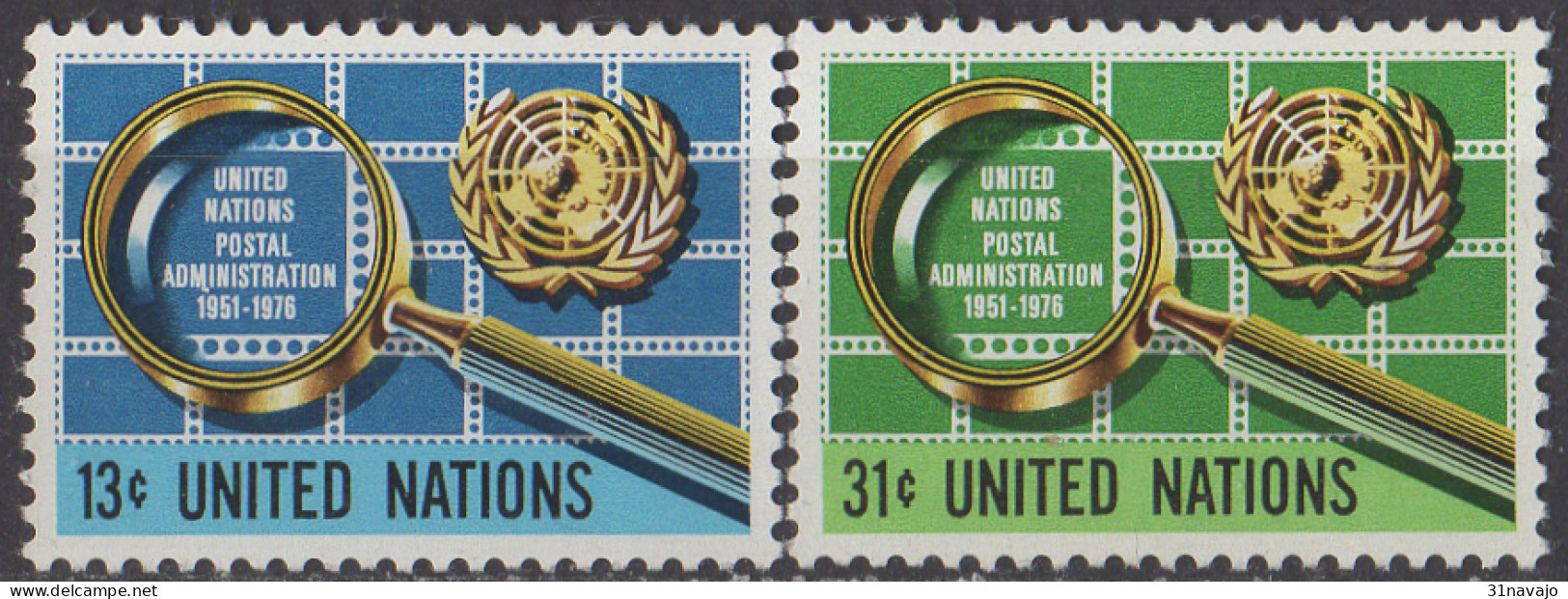 NATIONS UNIES (New York) - 25e Anniversaire De L'administration Postale Des Nations Unies - Ongebruikt