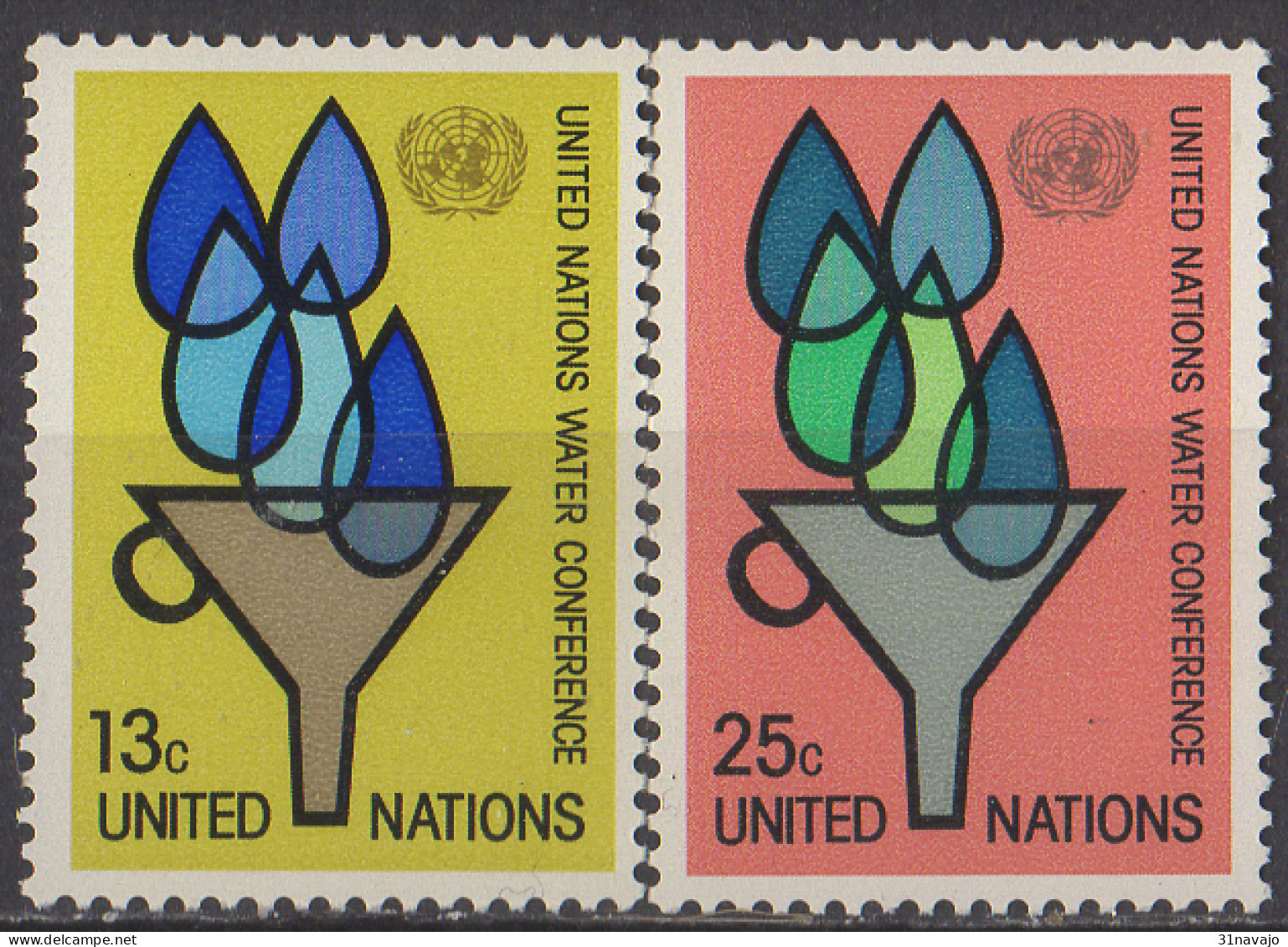 NATIONS UNIES (New York) - Conférence Des Nations Unies Sur L'eau - Unused Stamps
