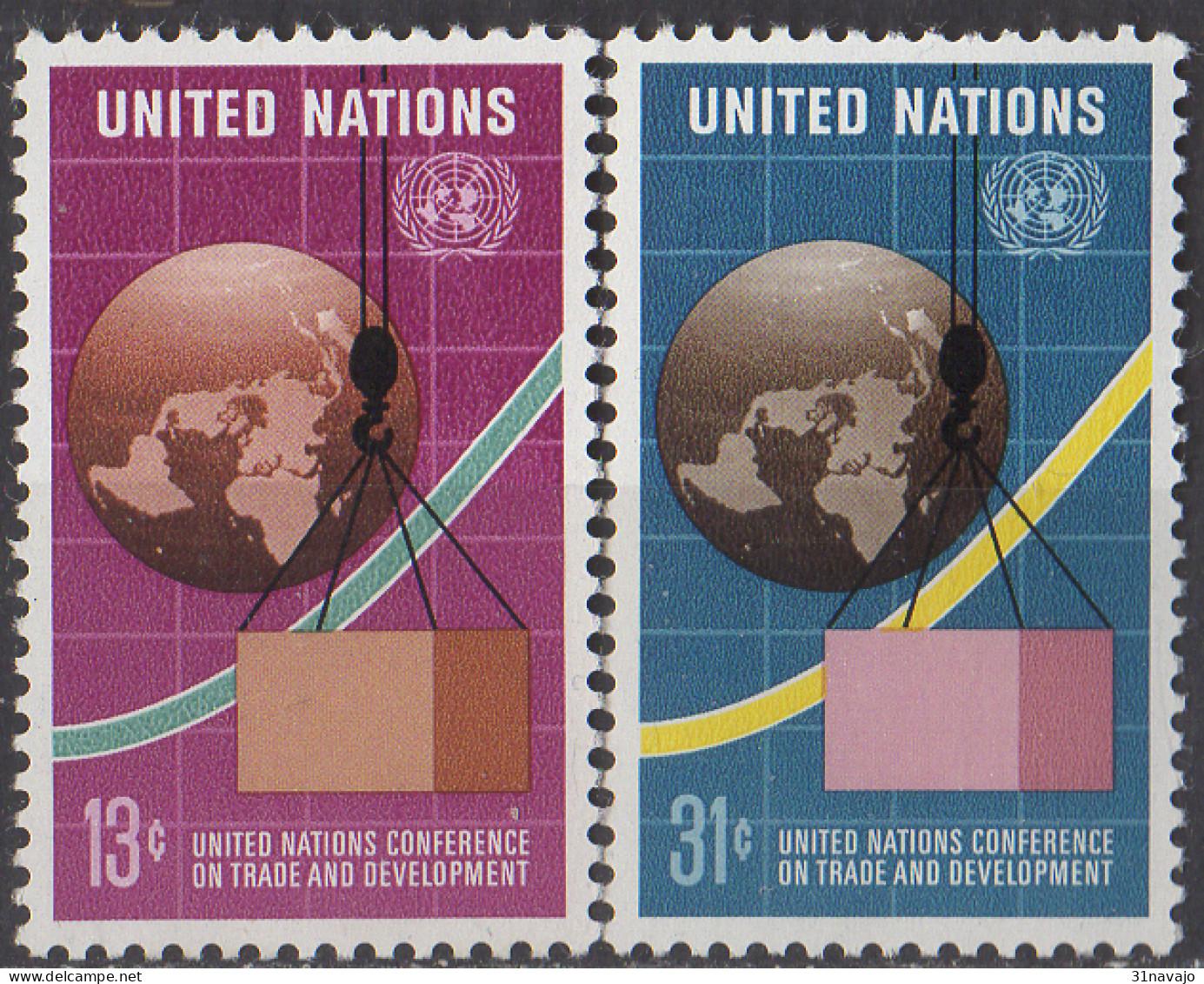 NATIONS UNIES (New York) - Conférence Des Nations Unies Sur Le Commerce Et Le Développement - Unused Stamps