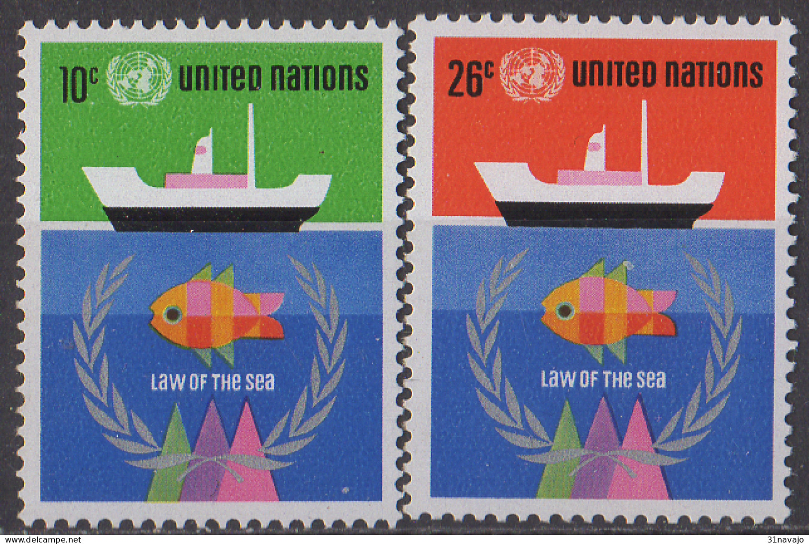 NATIONS UNIES (New York) - Conférence Des Nations Unies Sur Le Droit De La Mer - Unused Stamps
