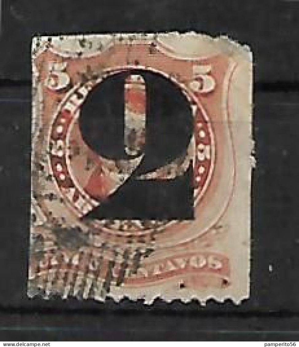 ARGENTINA - AÑO1877 - Sello Con Sobrecarga 2c Tipografiada En Negro Sobre Nº18 RIVADAVIA 5c - Used Stamps