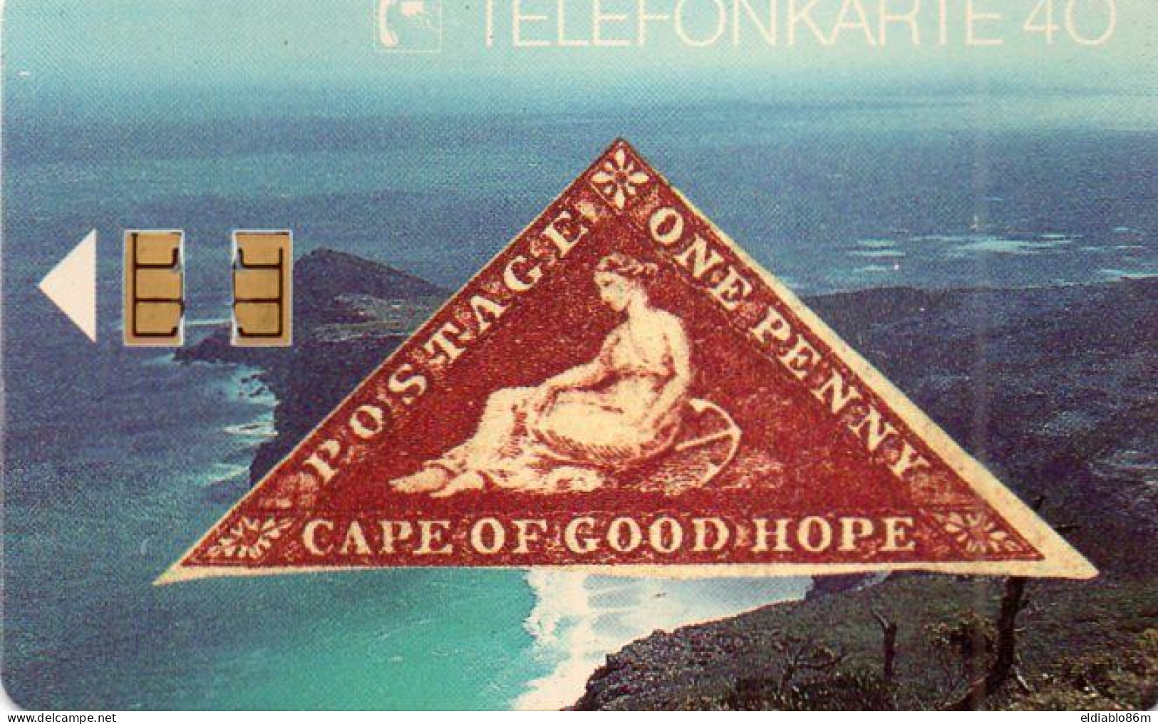 GERMANY - CHIP CARD - E 04 08.91 - BRIEFMARKEN 4 CAPE OF GOOD HOPE (1109) - STAMP - E-Reeksen : Uitgave - D. Postreclame