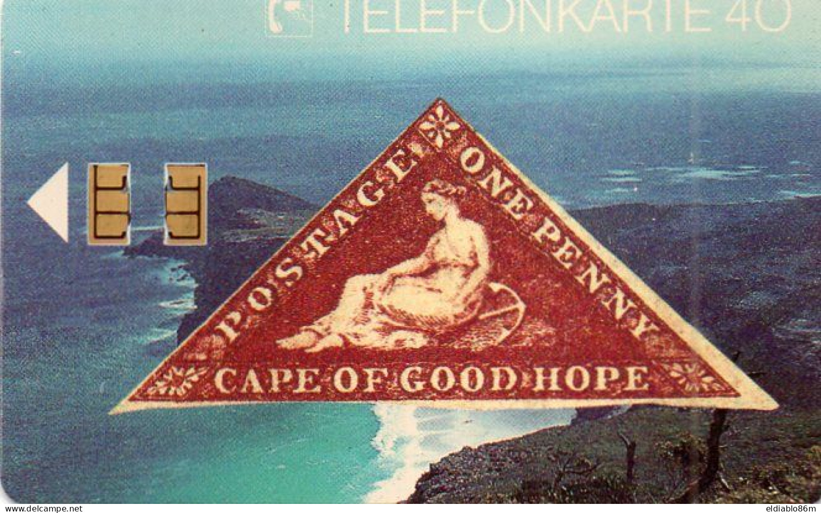 GERMANY - CHIP CARD - E 04 08.91 - BRIEFMARKEN 4 CAPE OF GOOD HOPE (1109) - STAMP - E-Series: Editionsausgabe Der Dt. Postreklame