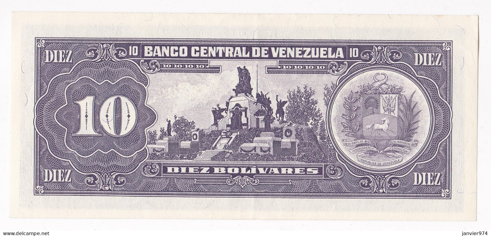 Venezuela 10 Bolivares 1995, N° Q 79654541, UNC - Venezuela