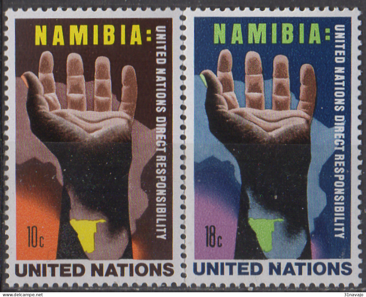 NATIONS UNIES (New York) - La Namibie, Responsabilité Directe Des Nations Unies - Ungebraucht