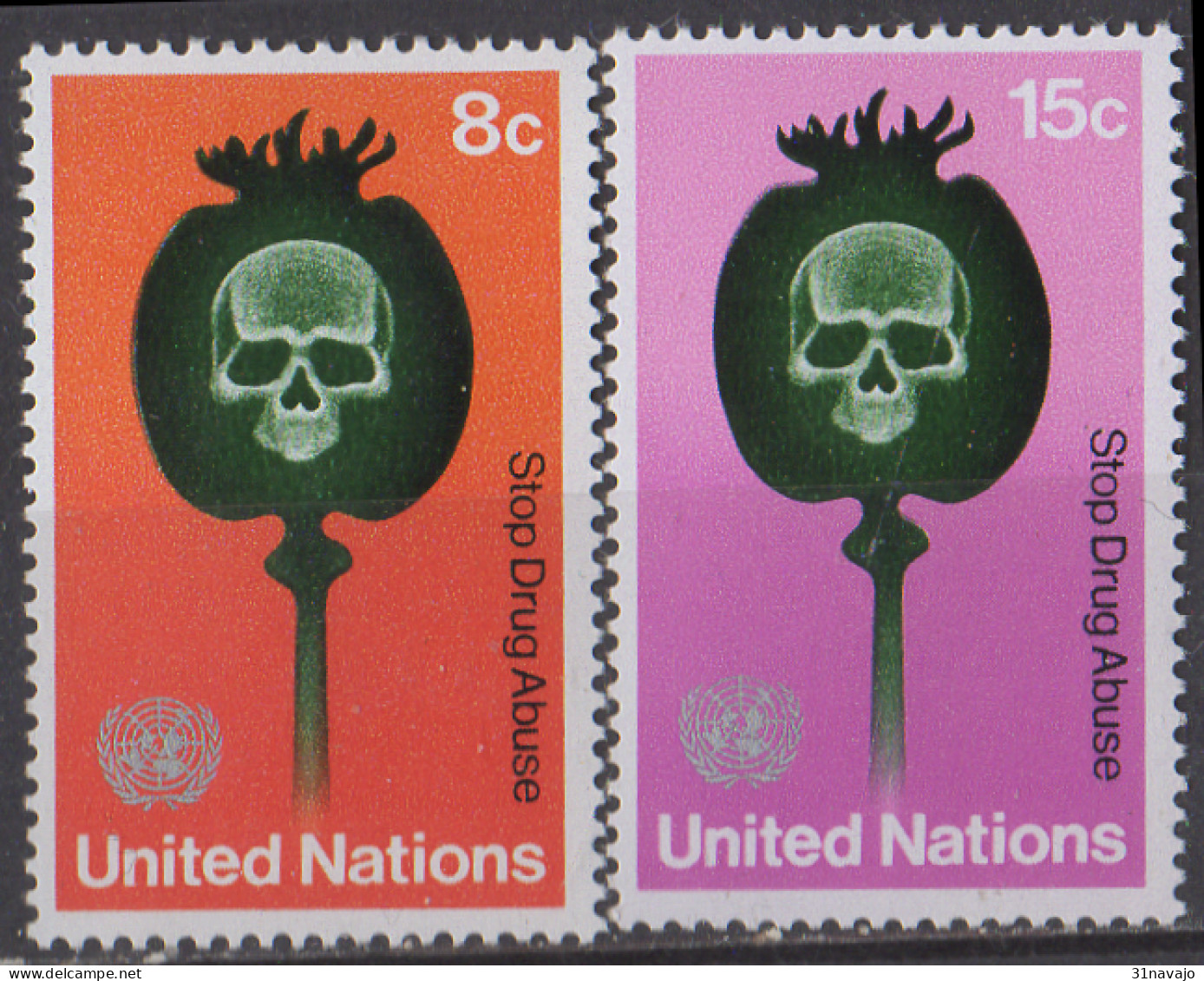 NATIONS UNIES (New York) - Lutte Contre L'abus Des Drogues - Unused Stamps