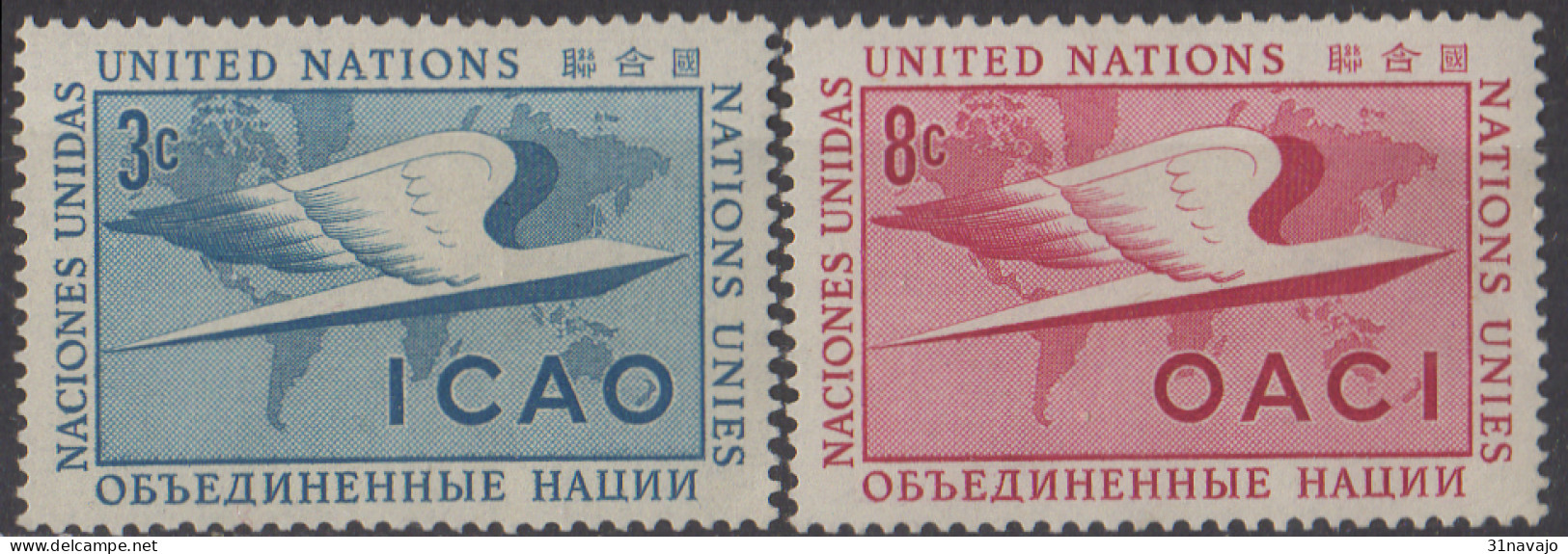 NATIONS UNIES (New York) - Organisation De L'aviation Civile Internationale - Unused Stamps