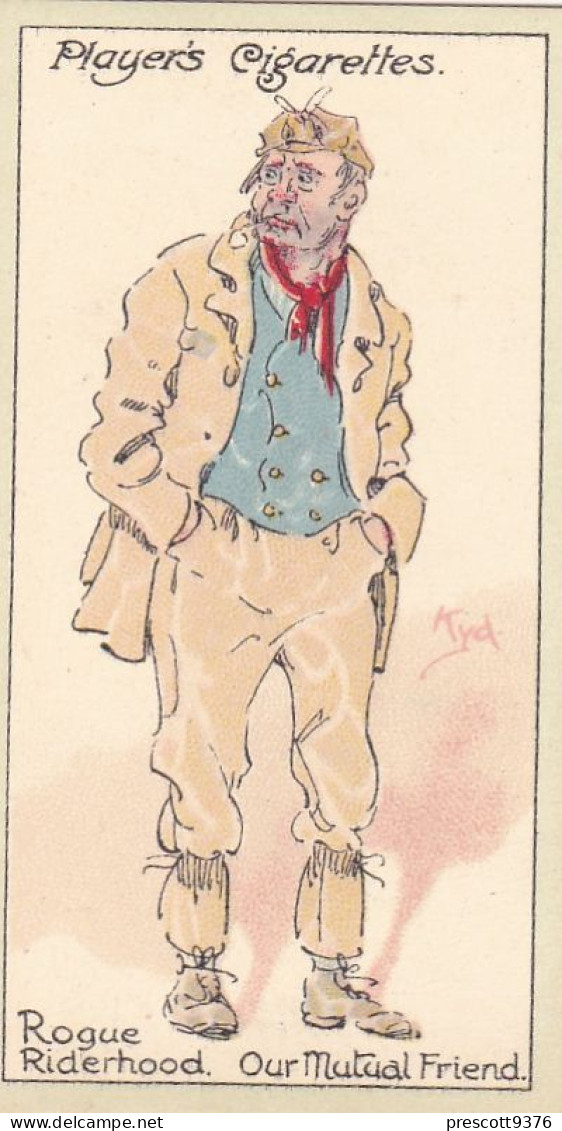 Characters From Dickens 1923 - Players Cigarette Cards - 33 Rogue Riderhood, Our Mutual Friend - Player's