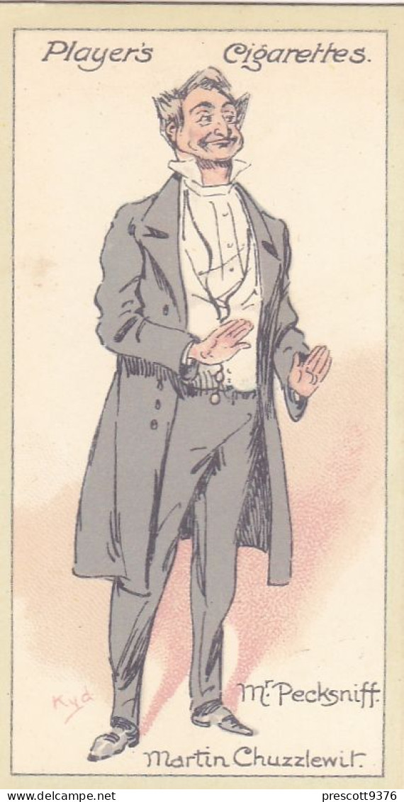 Characters From Dickens 1923 - Players Cigarette Cards - 23 Mr Pecksniff, Martin Chuzzlewit - Player's