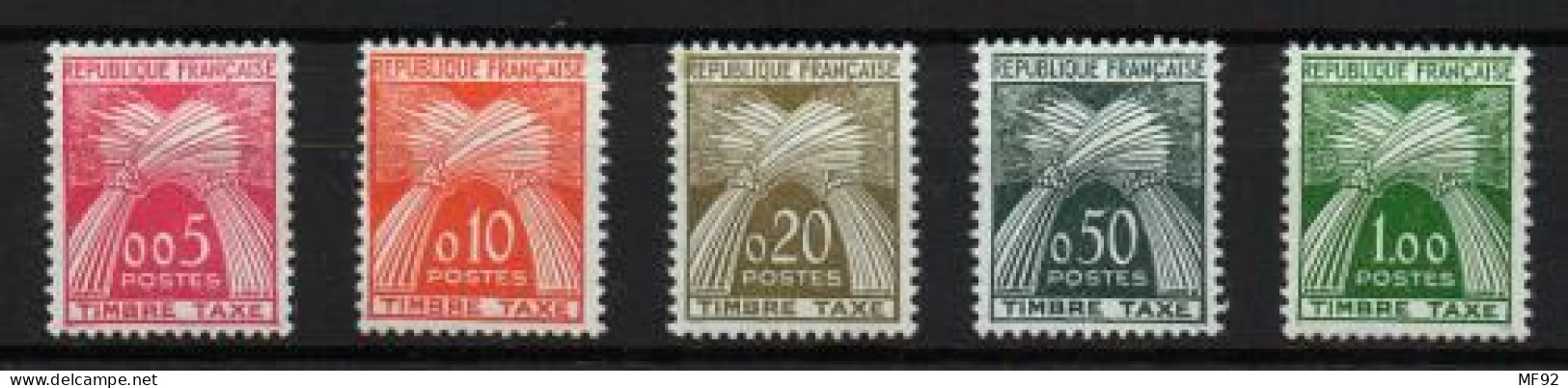 Francia (Tasas) Nº 90/94. - 1960-... Ungebraucht